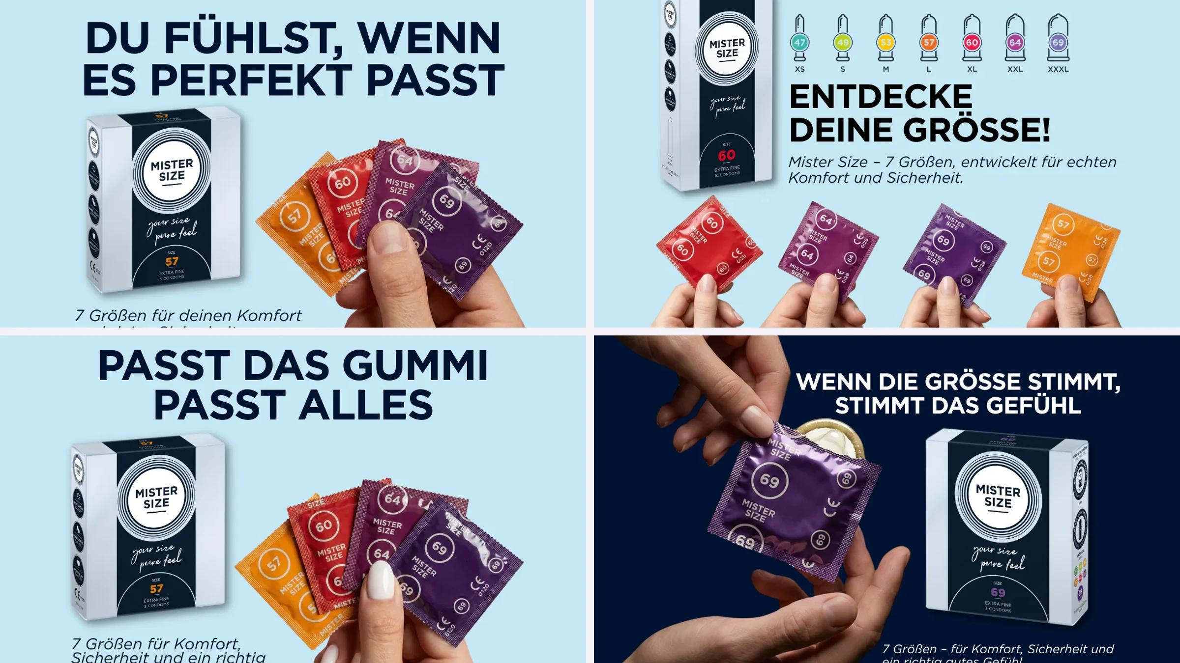 High-resolution selection of Performance marketing work for Mister Size